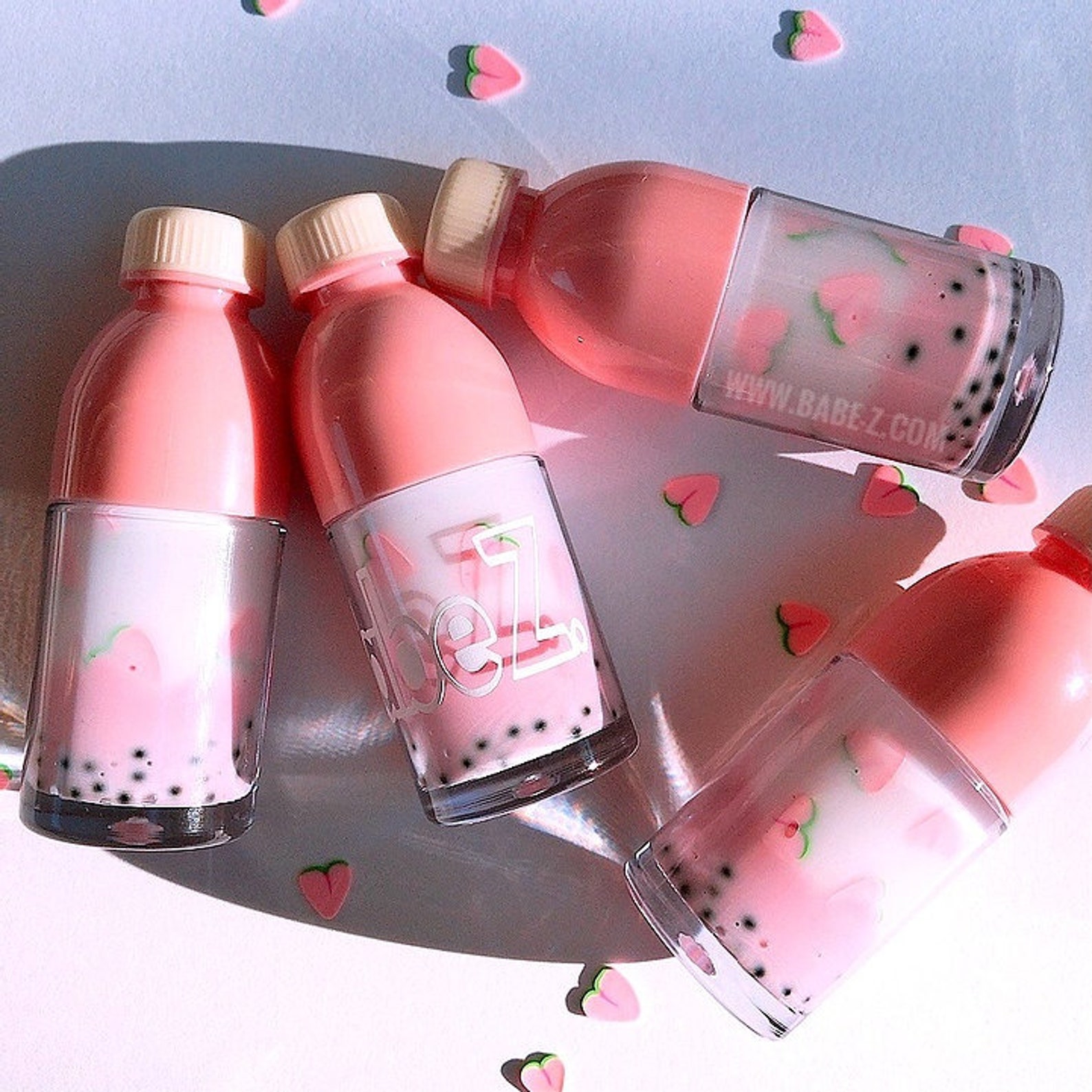 Peaches Boba Lip Gloss Kawaii Drink Lip Gloss Bundle Etsy UK