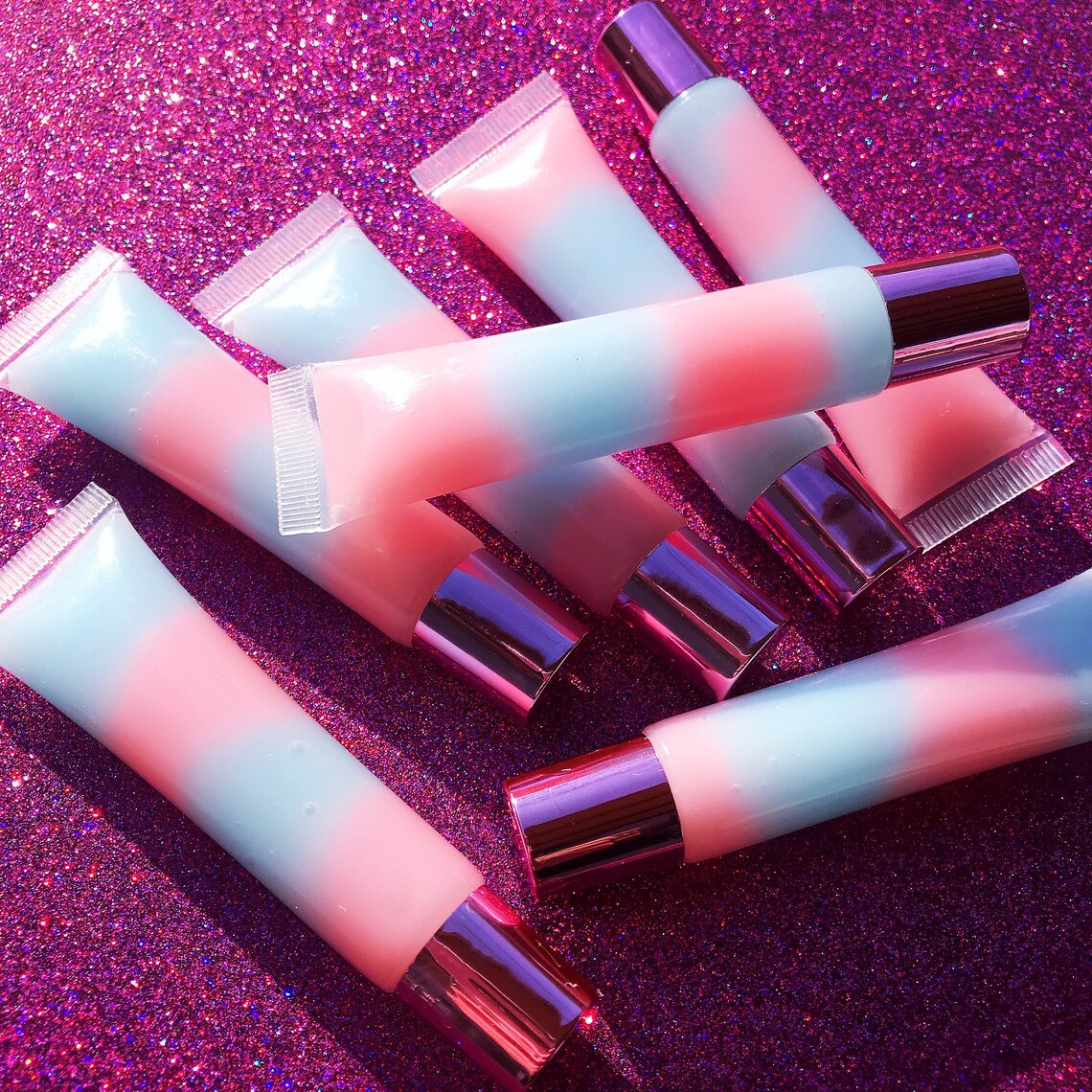 Cotton Candy Lip Gloss Beauty Make up Pink Lip gloss Etsy