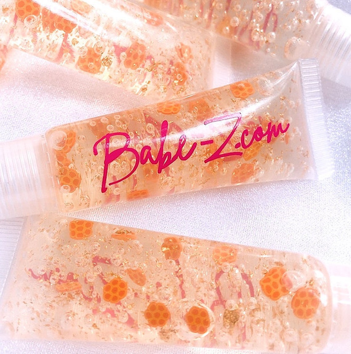 With 24K Gold Flake Lip Gloss Gold Flake Lip Jelly Etsy