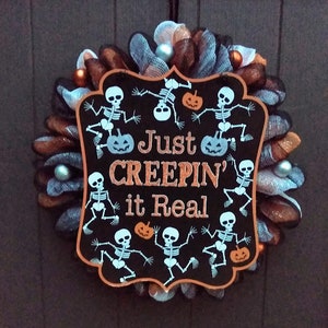 Light up Halloween Wreath