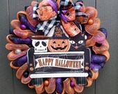 Light up Halloween Wreath