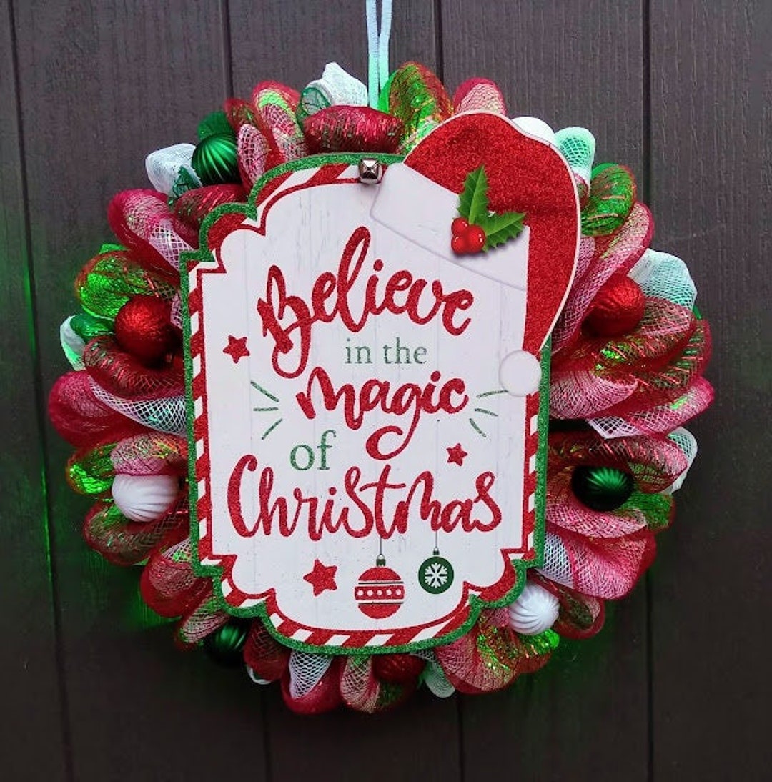 Light up Christmas Wreath Etsy