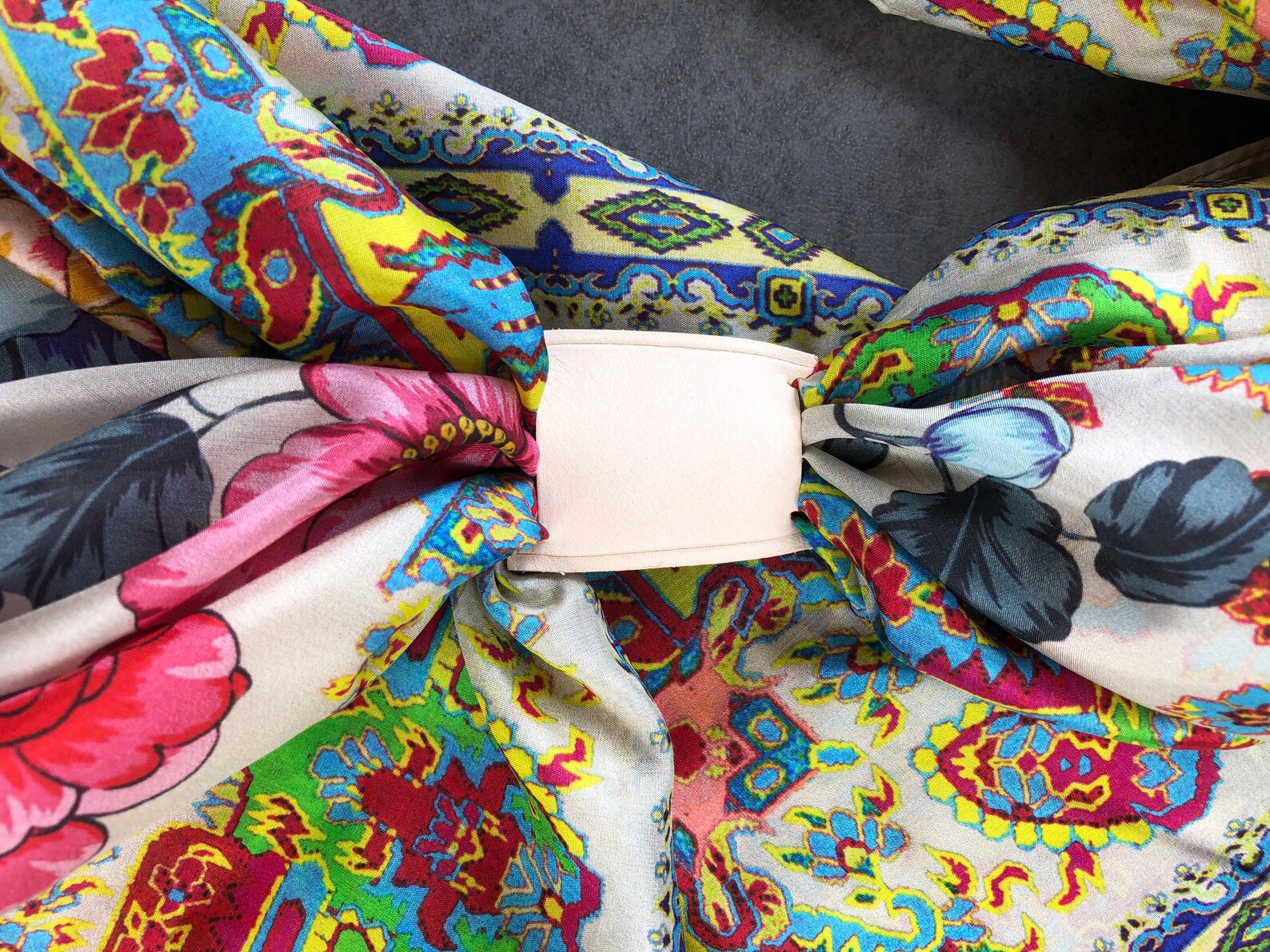 Leather Neckerchief Slide Etsy