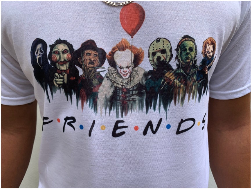 Halloween Scream Team Men's Black T-Shirt Freddy Krueger Michael Myers Jason Halloween Scream Team Men's Black T-Shirt Freddy Krueger Michael Myers Jason