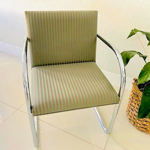 Brno Tubular Chairs Mid Century Bauhaus Mies van der Rohe Green by Gordon Int’l