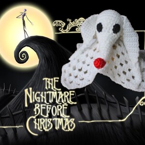 ENDAST MÖNSTER Virka Zero Lovey-mönster: Nightmare Before Christmas (PDF-mönster)