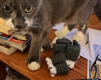 Crochet Cat Feet Chair Socks