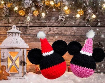 Mickey and Minnie Ornament Pattern
