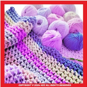 CROCHET PATTERN Zigzag Waffle stitch Blanket crochet pattern only
