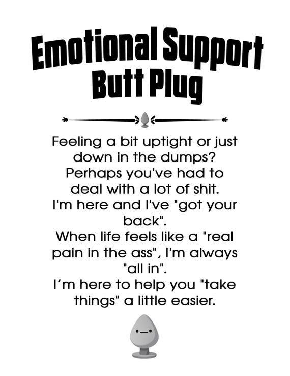 PATTERN ONLY Emotional Support Butt Plug Crochet Pattern, Funny Erotic Gag  Gift (PDF Pattern) - Etsy Canada