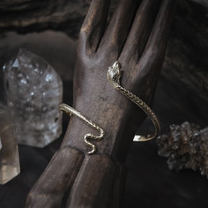 Snake bangle | brass | gold | boho jewelry | Monkimee