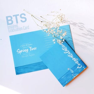 Carte de graduation inspirée de BTS - Printemps 2021 5x7