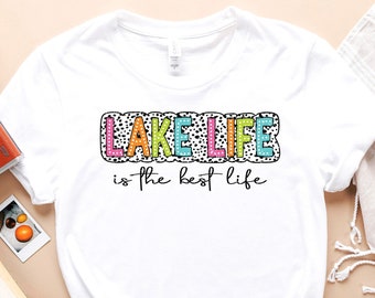 Cute Lake Life T-Shirt, Summer Holiday TShirt, Lake Lover Shirt, Family Matching Tee, Summer Vacation Outfit, Travel Lake TShirt