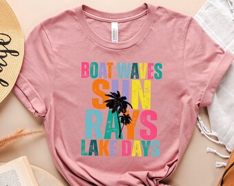 Lake Life T-Shirt, Summer Vibes TShirt, Lake Lover Shirt, Summer Vacation Tee, Family Matching Outfit, Travel Lake TShirt, Holiday Vibes Tee