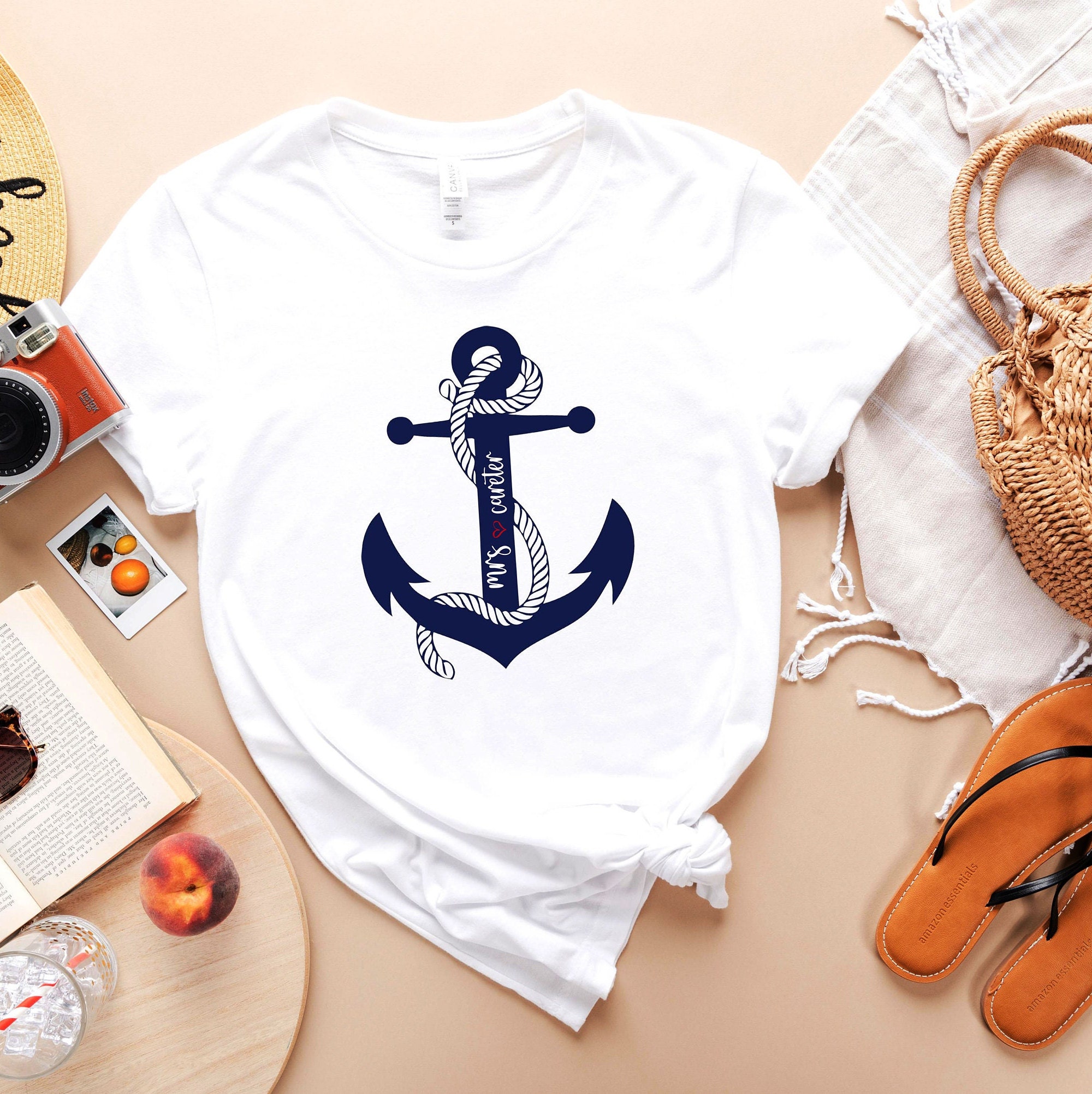 Nautical Print Scarf T-Shirt - Women - Ready-to-Wear