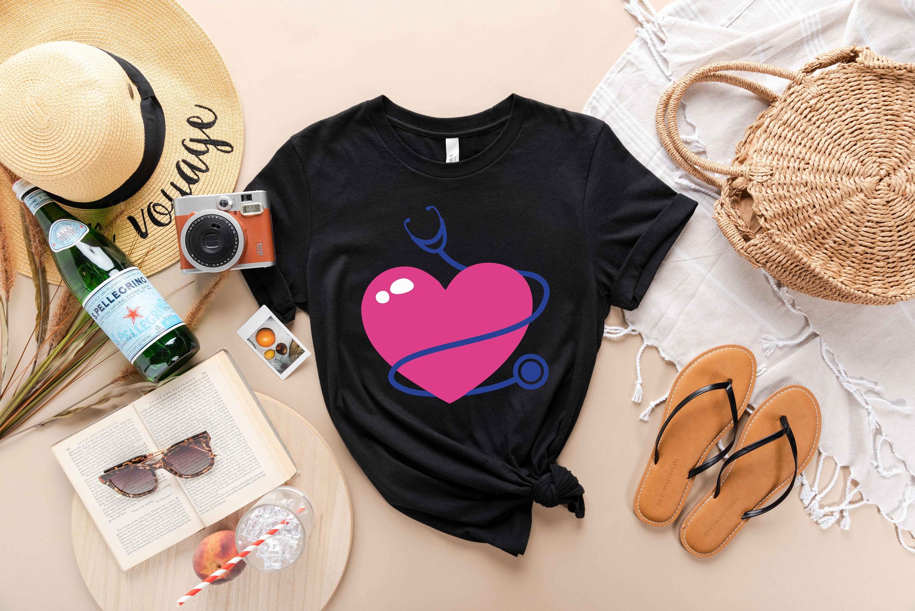 Heart Stethoscope Shirt Human Heart Health Tshirt Cool Etsy