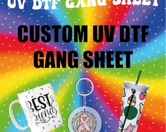 UV DTF Gang Sheet, Custom Stickers, Ready For Press, Cup Wrap UV Dtf, Uv Dtf Transfers, Laptop Sticker, Ready To Press Uv Dtf