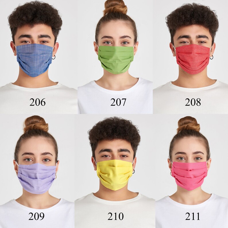 Unisex Cotton Face Mask Made in USA Face Mask Washable Etsy