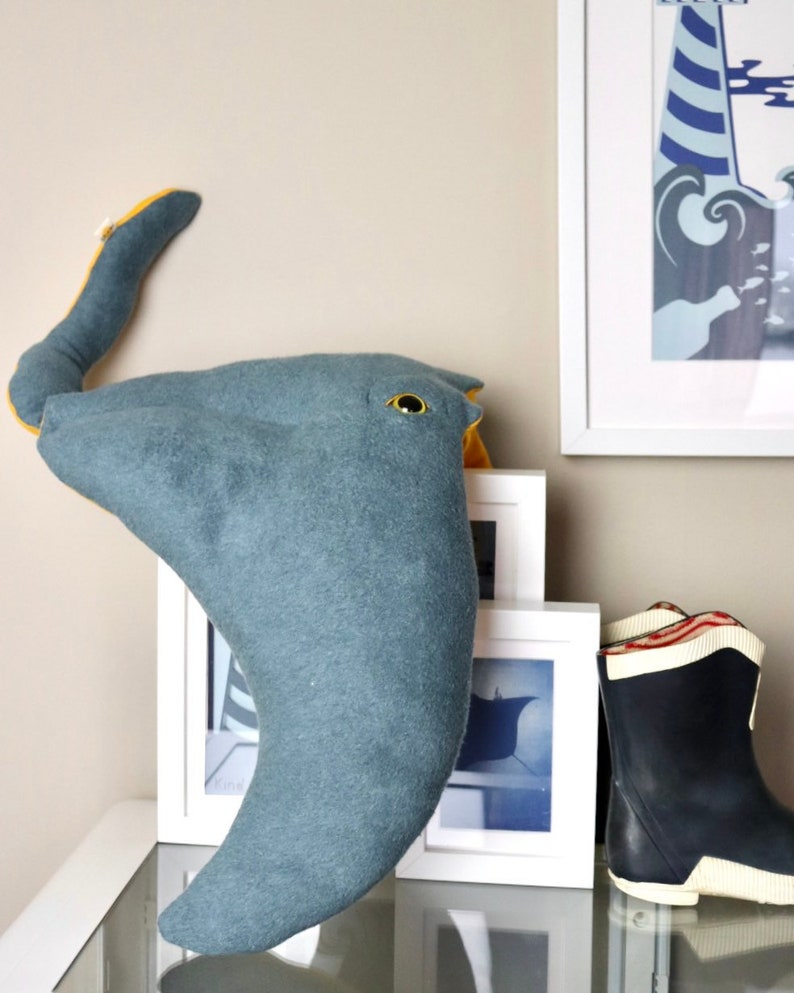 manta ray pillow