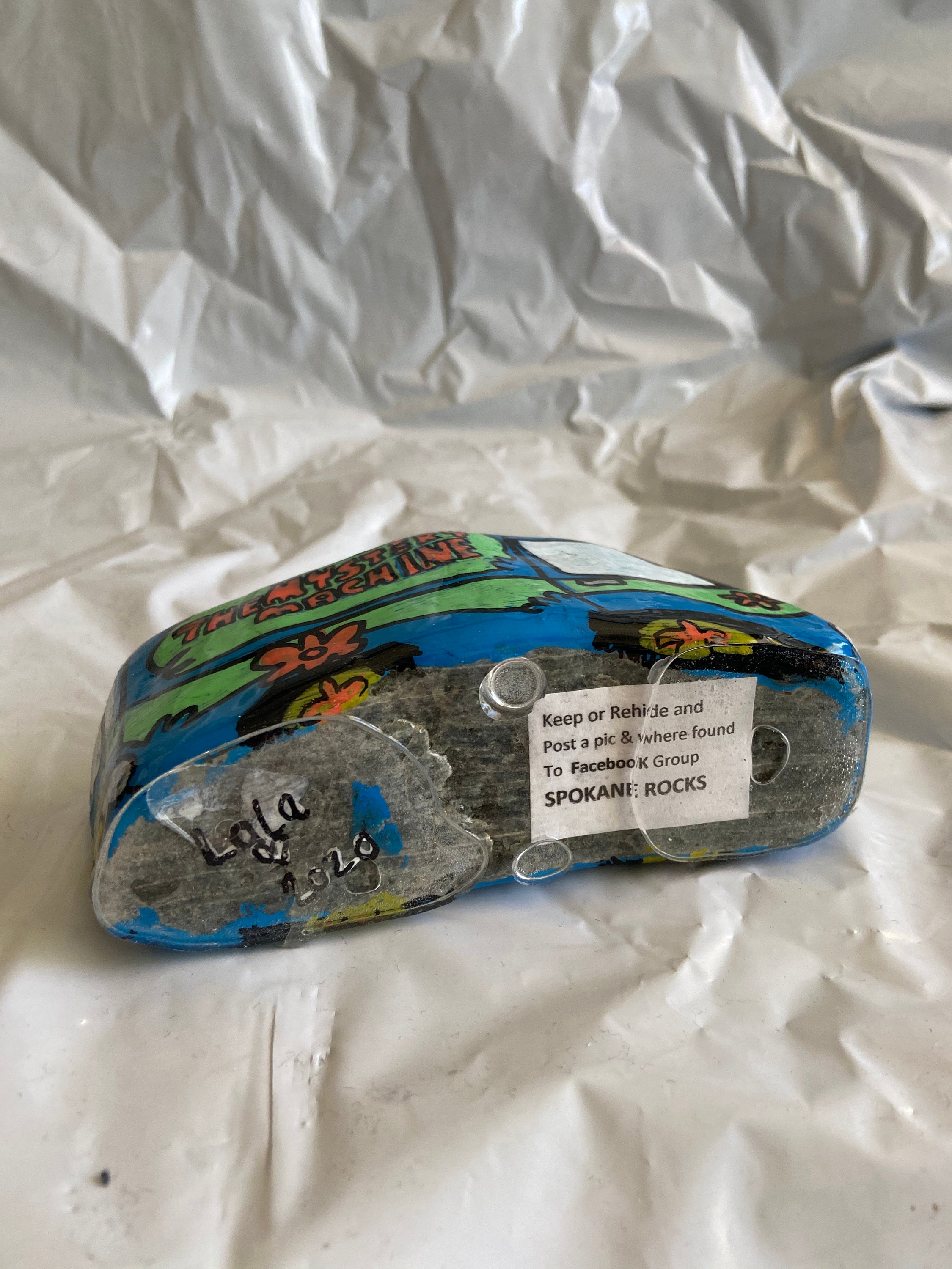 Scooby Doo Mystery Machine Hand Painted Rock - Etsy