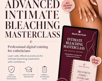 Masterclass de blanchiment intime avancé pour esthéticiennes | Formation Peel TCA (cours numérique + kit de démarrage)
