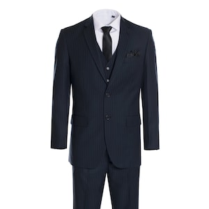Blue Pinstripe Suit 