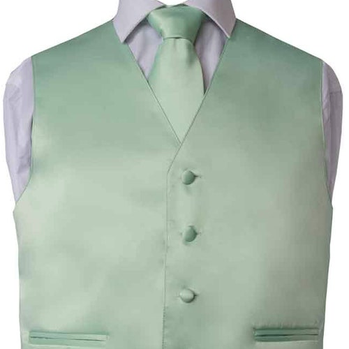 Men's Premium Solid Laurel Green Formal 