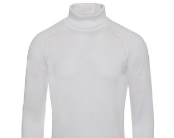 white womens turtleneck