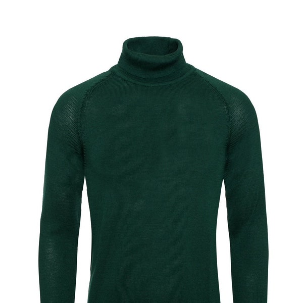 Green Turtleneck Pullover