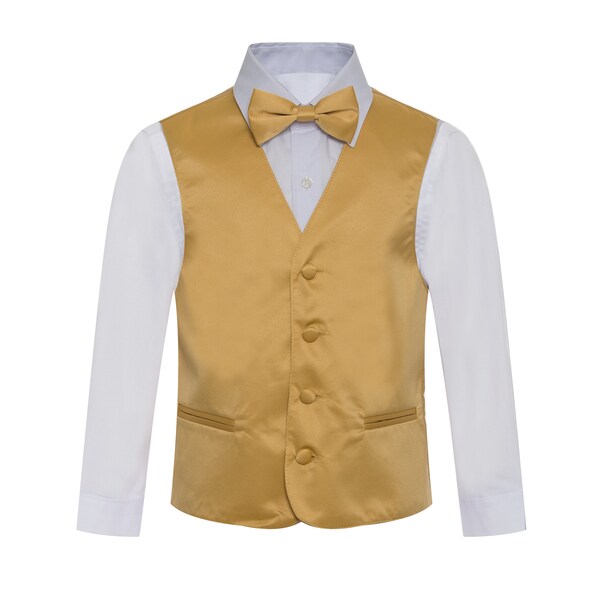 mens gold vest and tie
