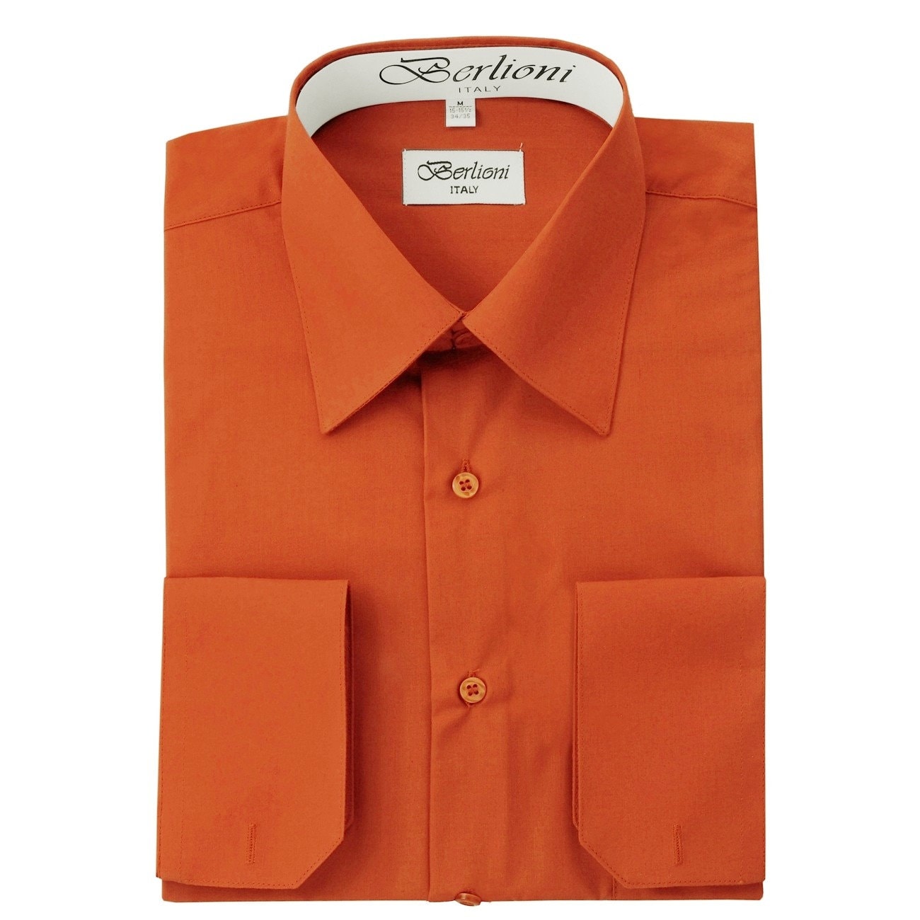 Orange button up dress on sale shirt