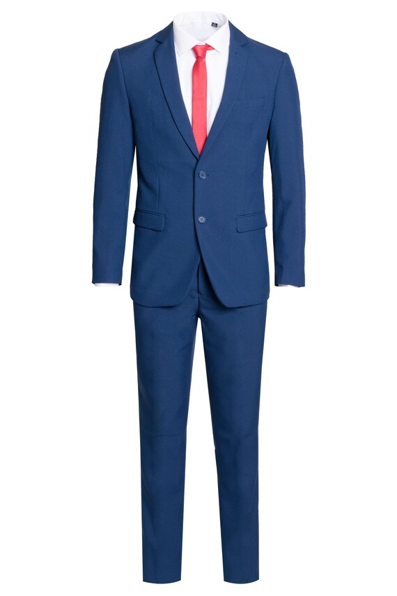 Indigo Model Men's 2 Piece Suit