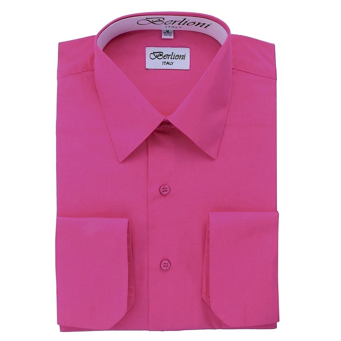 Men's Premium Modern Fit Hot Pinkfuschia Dress Shirt Etsy