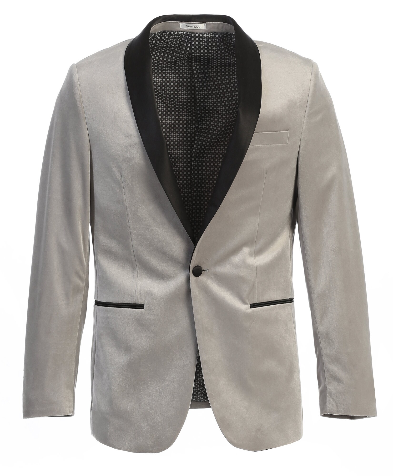 grey silver jacket