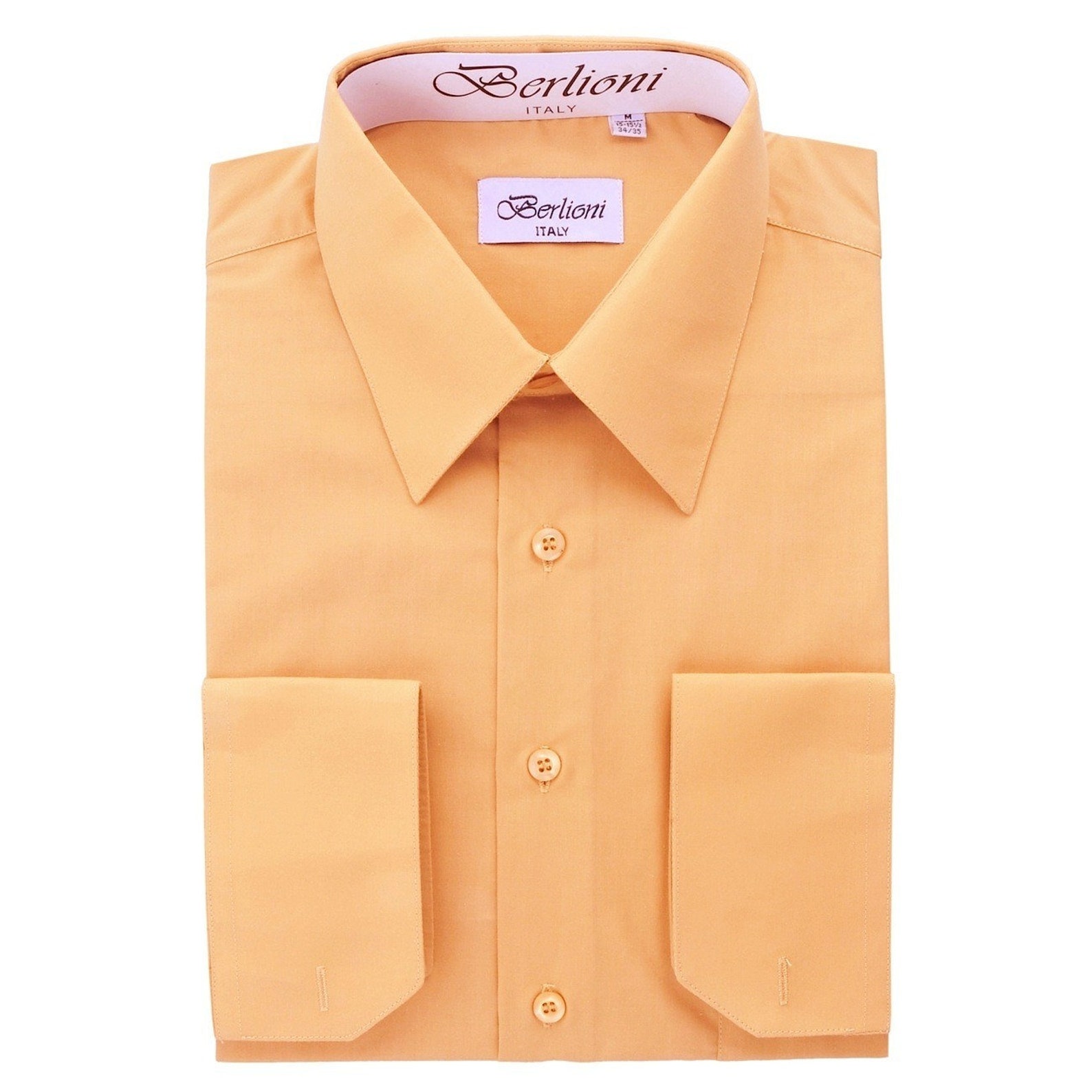 Men's Premium Modern Fit Peach Dress Shirt Convertible Etsy