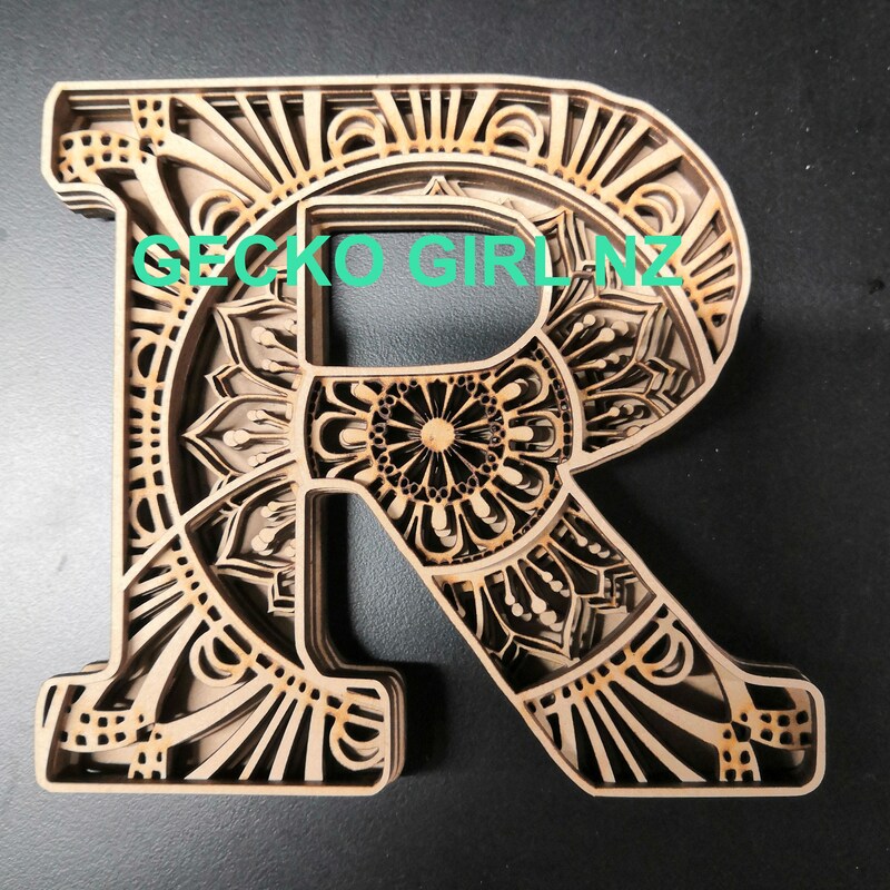 Mandala Letters Svg - Etsy