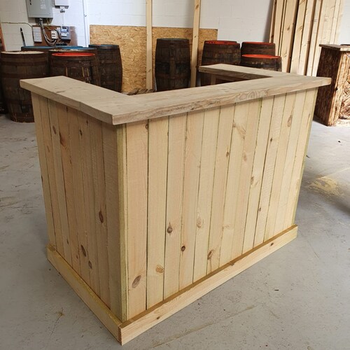 Wooden Home Bar L Shape Bar Man Cave Bar Summerhouse Bar Etsy UK