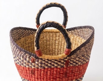 Bolga small shopper basket