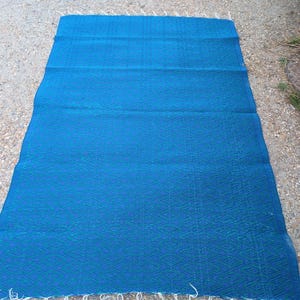 African rug made from recycled plastic