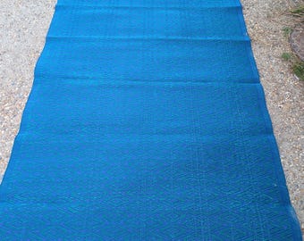 African rug made from recycled plastic