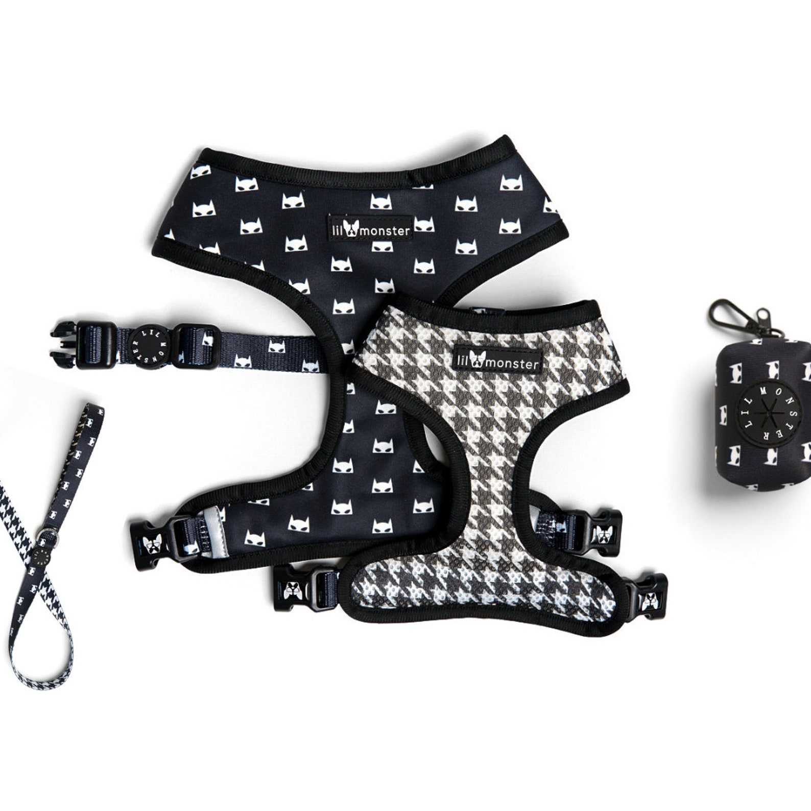 Reversible dog harness Leash Poop Bag Bundle Batman Etsy