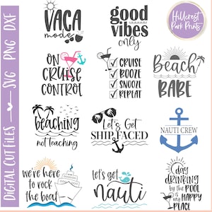 Cruise Vacation Bundle SVG, PNG, DXF, Bachelorette Trip Gift Svg, Vacation Svg, Girls Trip Svg, Humorous Vacation Svg, Summer Tumbler Svg