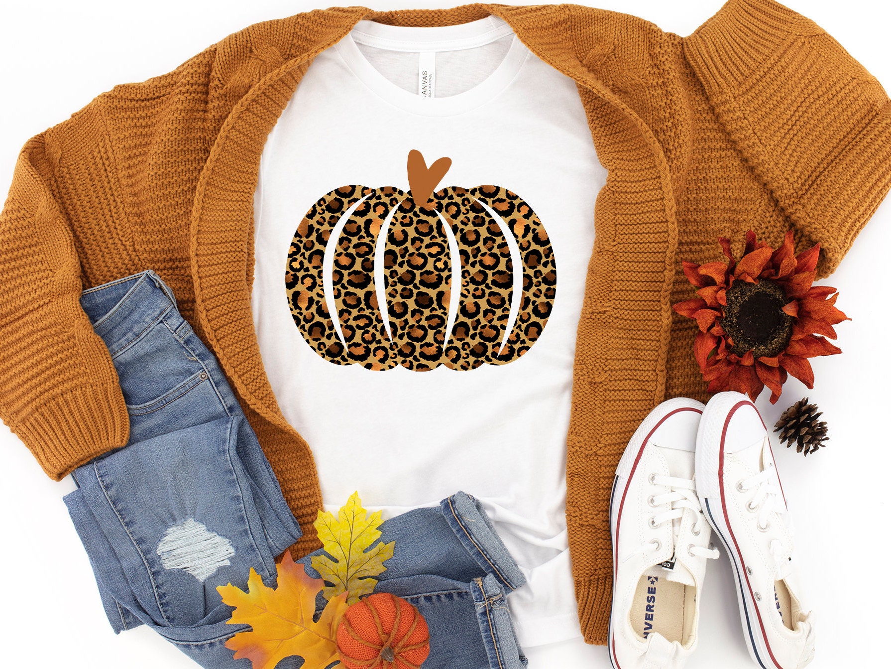 Pumpkin T-Shirt SVG PNG DXF Use With Cricut or | Etsy
