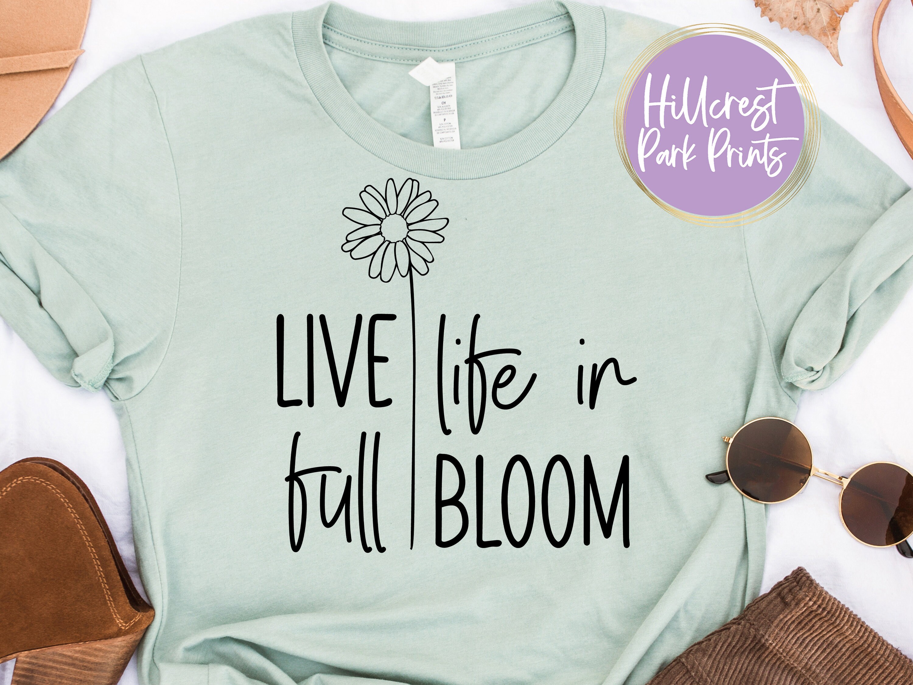 Live Life in Full Bloom SVG, Spring SVG, File for Cricut, Spring ...