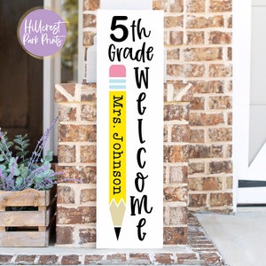 Fifth Grade Welcome Sign SVG, Teacher Svg, Fifth Grade Classroom Sign Svg, Back To School Svg, First Day Of School SVG, 5th Grade Svg