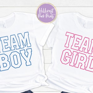 Team Boy Team Girl SVG, PNG, DXF, Gender Reveal Shirt Svg, Baby Announcement Svg, Instant Download