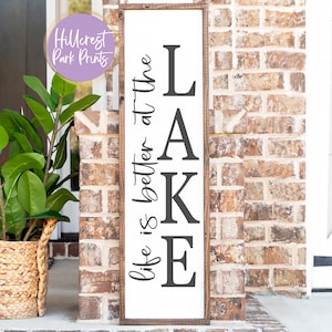 La vie est meilleure au lac signe SVG, Png, Dxf, printemps Decor Svg, porte d’entrée signe SVG, Lake House Svg, été signe Svg, fichier de coupe numérique