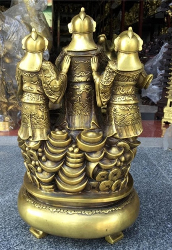 China Seiko carving pure brass God of Wealth statue China Seiko carving pure brass God of Wealth statue