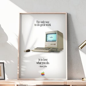 Citation de Steve Jobs ("Great Work") - Premium Matte Poster