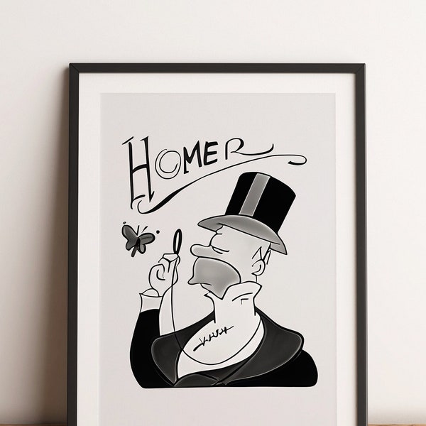 Homer Simpson "Mount Lushmore" - Premium Matte Poster